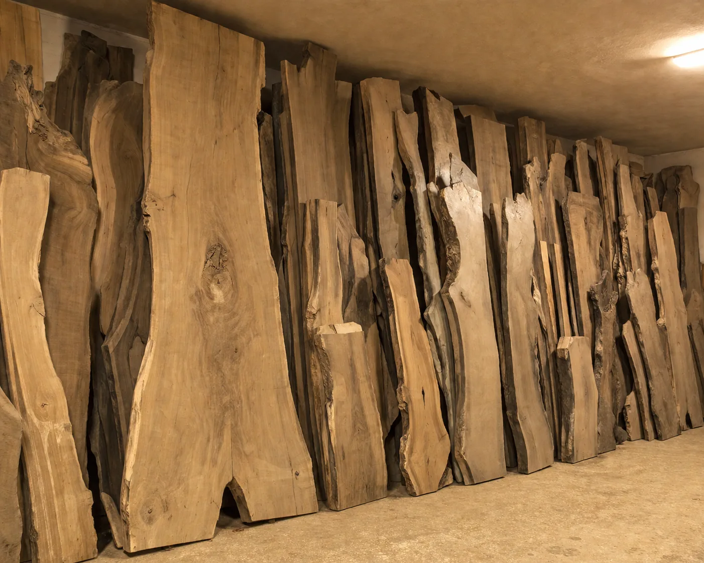 Material selection — solid walnut billets